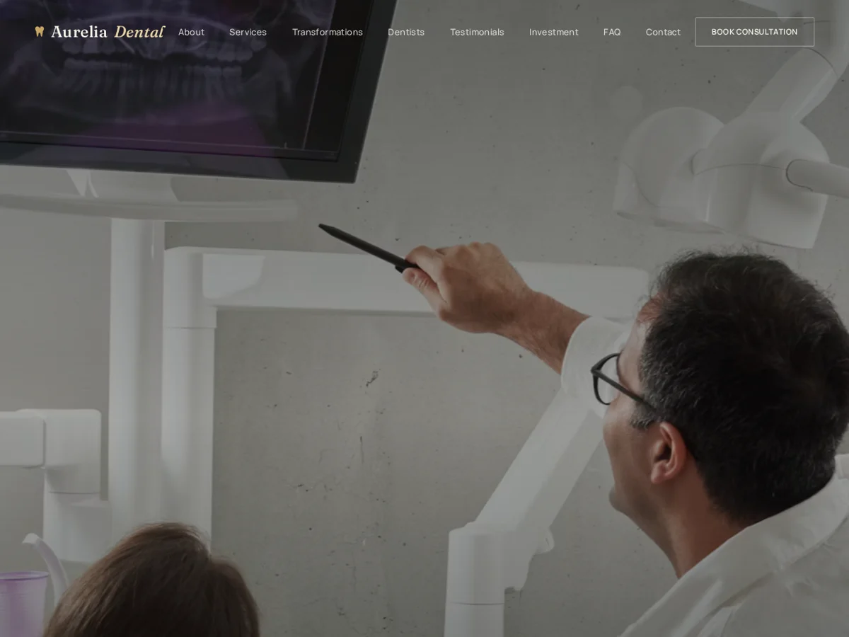 Aurelia Dental Studio — Website · Dental clinic