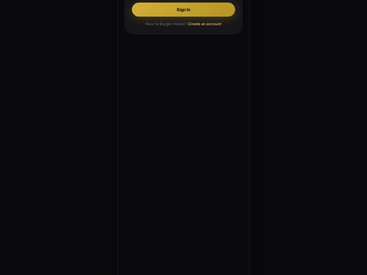 Fast Food Ordering App — Mobile web application · Food delivery